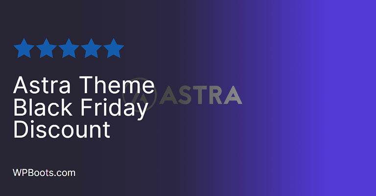 Astra Theme Black Friday Discount